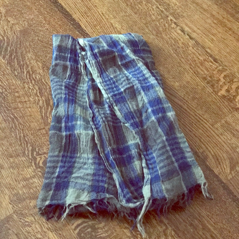 Theory Plaid Scarf
